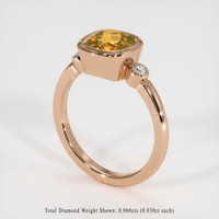 2.13 Ct. Gemstone Ring, 14K Rose Gold 2