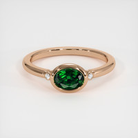 0.72 Ct. Gemstone Ring, 14K Rose Gold 1