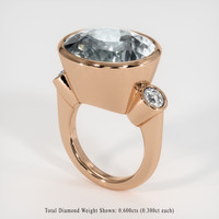 18.94 Ct. Gemstone Ring, 14K Rose Gold 2