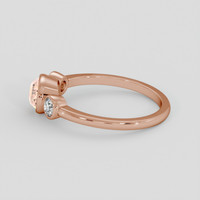 2.52 Ct. Padparadscha Sapphire Ring, 14K Rose Gold 4