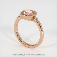 1.58 Ct. Sapphire Ring, 14K Rose Gold 2