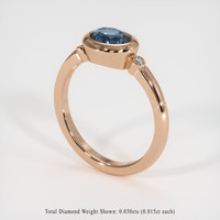 1.20 Ct. Gemstone Ring, 18K Rose Gold 2