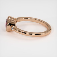 1.19 Ct. Pink Sapphire Ring, 18K Rose Gold 4