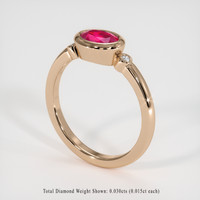 1.70 Ct. Ruby Ring, 18K Rose Gold 2