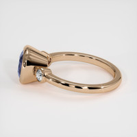 3.02 Ct. Violet Sapphire Ring, 18K Rose Gold 4