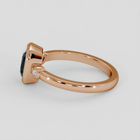 1.36 Ct. Bluish Green Sapphire Ring, 18K Rose Gold 4