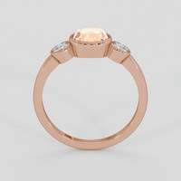 2.52 Ct. Padparadscha Sapphire Ring, 18K Rose Gold 3