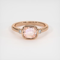 1.58 Ct. Sapphire Ring, 18K Rose Gold 1