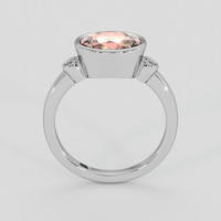 3.06 Ct. Pink Tourmaline Ring, Silver 3