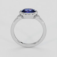 2.01 Ct. Blue Sapphire Ring, Silver 3