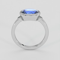 2.43 Ct. Blue Sapphire Ring, Silver 3