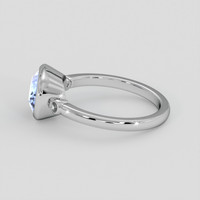 2.43 Ct. Blue Sapphire Ring, Silver 4