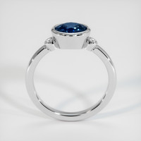 1.72 Ct. Greenish Blue Sapphire Ring, 10K White Gold 3
