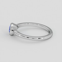 0.75 Ct. Blue Sapphire Ring, 10K White Gold 4