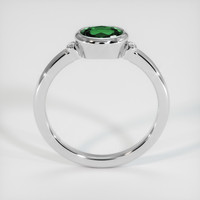 0.72 Ct. Green Chrome Tourmaline Ring, 10K White Gold 3