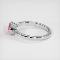 1.74 Ct. Padparadscha Sapphire Ring, 10K White Gold 4
