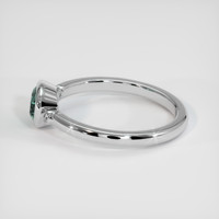 0.88 Ct. Bluish Green Sapphire Ring, 10K White Gold 4
