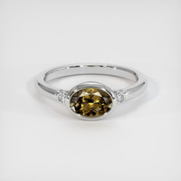 1.15 Ct. Gemstone Ring, 14K White Gold 1