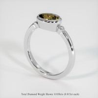 1.15 Ct. Gemstone Ring, 14K White Gold 2
