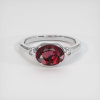 2.54 Ct. Gemstone Ring, 14K White Gold 1