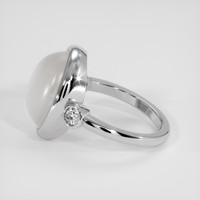 7.78 Ct. White Opal Ring, 14K White Gold 4