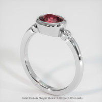 1.19 Ct. Sapphire Ring, 14K White Gold 2