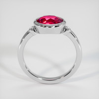 2.03 Ct. Ruby Ring, 14K White Gold 3