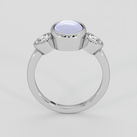 3.27 Ct. Bluish Purple Sapphire Ring, 14K White Gold 3