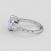3.27 Ct. Bluish Purple Sapphire Ring, 14K White Gold 4