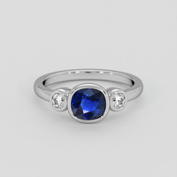 1.48 Ct. Blue Sapphire Ring, 14K White Gold 1