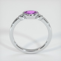 0.64 Ct. Purple Sapphire Ring, 14K White Gold 3