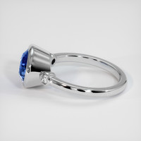 5.07 Ct. Bi Color Sapphire Ring, 18K White Gold 4