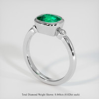 1.82 Ct. Emerald Ring, 18K White Gold 2