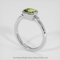 2.04 Ct. Gemstone Ring, 18K White Gold 2