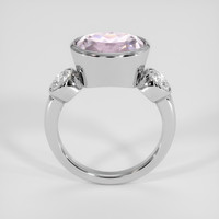 5.41 Ct. Pinkish Purple Kunzite Ring, 18K White Gold 3