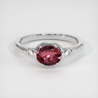 1.19 Ct. Sapphire Ring, 18K White Gold 1