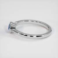 1.10 Ct. Sapphire Ring, 18K White Gold 4