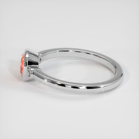 1.11 Ct. Padparadscha Sapphire Ring, 18K White Gold 4