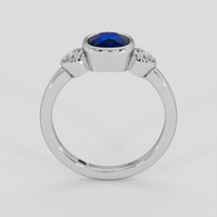 1.48 Ct. Blue Sapphire Ring, 18K White Gold 3