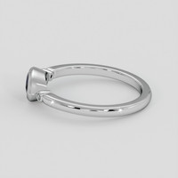 0.88 Ct. Blue Sapphire Ring, 18K White Gold 4