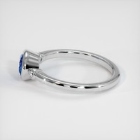 1.24 Ct. Sapphire Ring, 18K White Gold 4