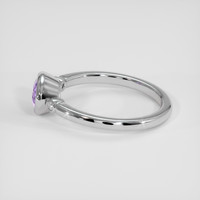 1.09 Ct. Purple Sapphire Ring, 18K White Gold 4
