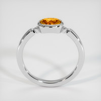 1.03 Ct. Orange Sapphire Ring, 18K White Gold 3