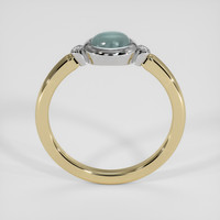 0.83 Ct. Greenish Blue Sapphire Ring, 14K White & Yellow 3