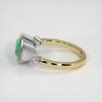 2.39 Ct. Emerald Ring, 18K White & Yellow 4