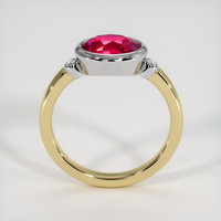 2.03 Ct. Ruby Ring, 18K White & Yellow 3