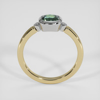 0.97 Ct. Bluish Green Sapphire Ring, 18K White & Yellow 3