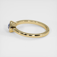 0.75 Ct. Blue Sapphire Ring, 10K Yellow Gold 4