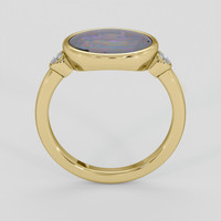 1.40 Ct. Multi Color Opal Ring, 10K Yellow Gold 3