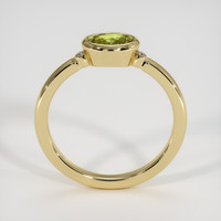 1.03 Ct. Yellowish Green Sapphire Ring, 10K Yellow Gold 3